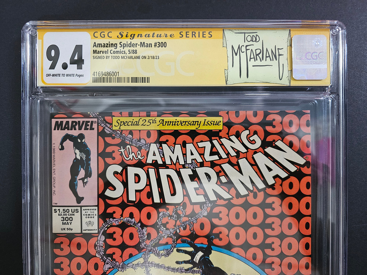 Amazing Spider-Man (Vol.1) #300 CGC 9.4 SS Origin & 1st Full Appearance of Venom (Eddie Brock)