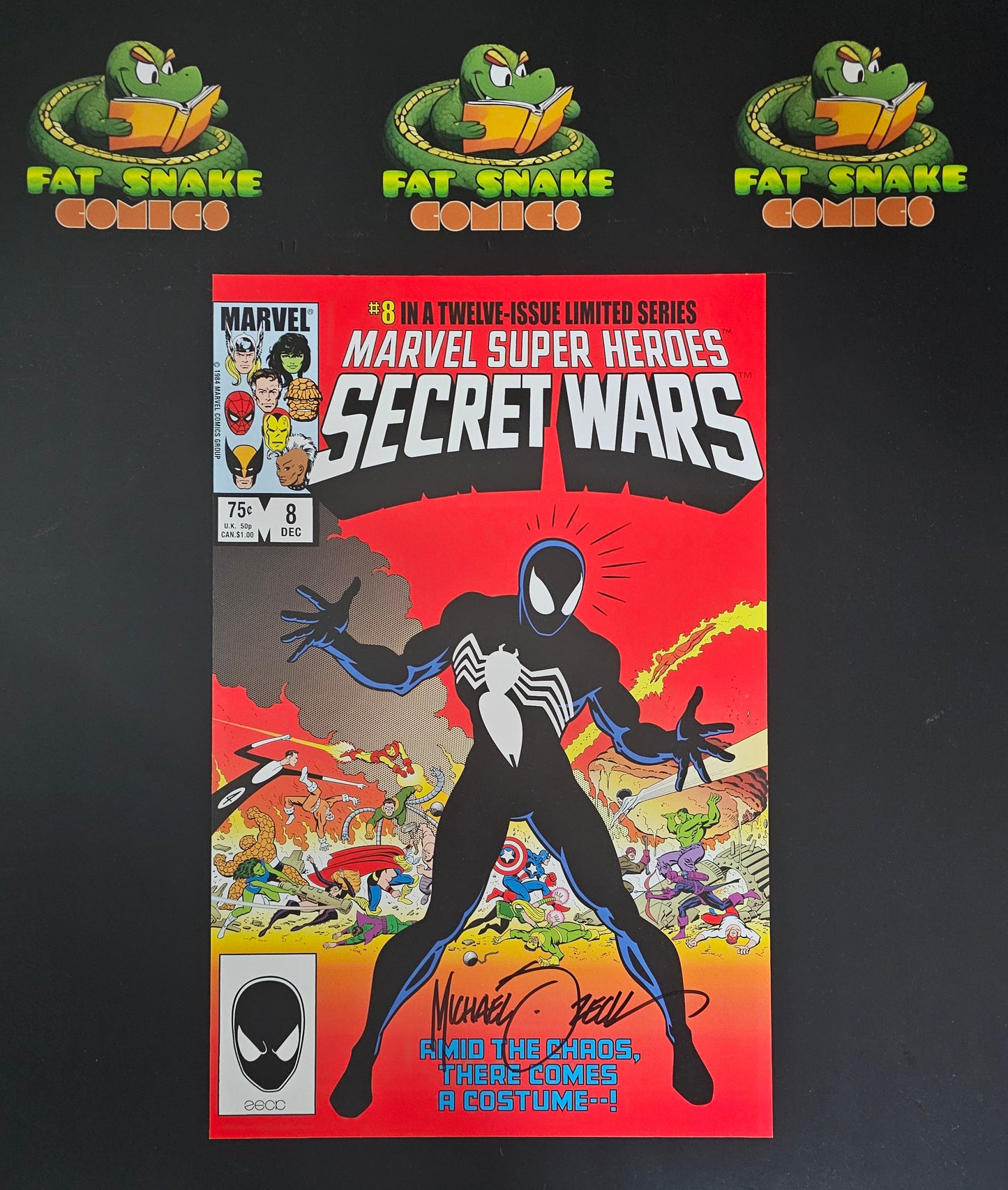 Mike Zeck's Marvel Super Heroes Secret Wars #8 Signed Colored Art Print