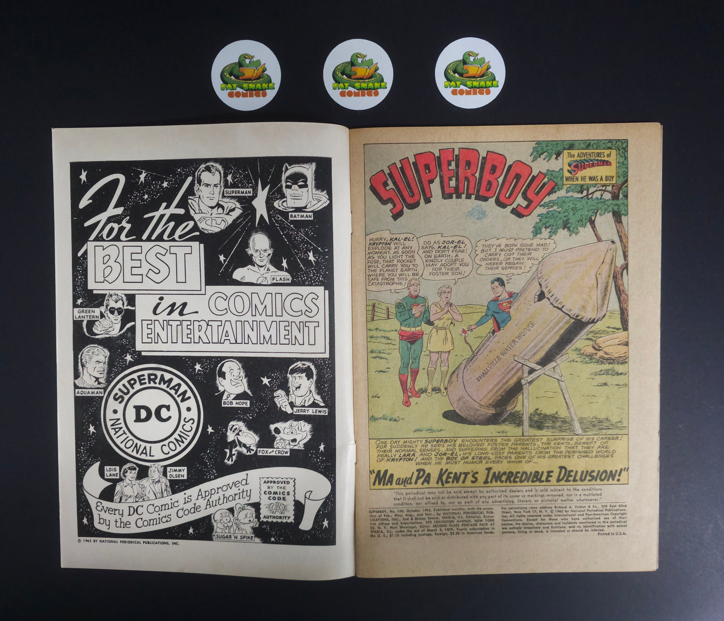 Superboy (1962) #100 1st Xadu & Erndine