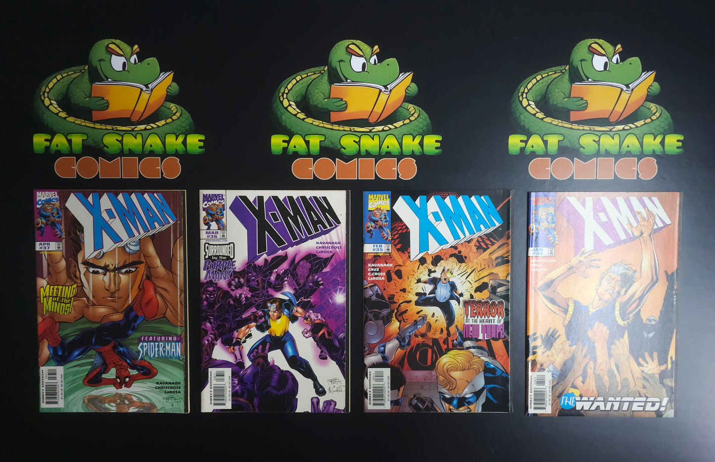 X-Man (1998) #34 to 37 Bundle