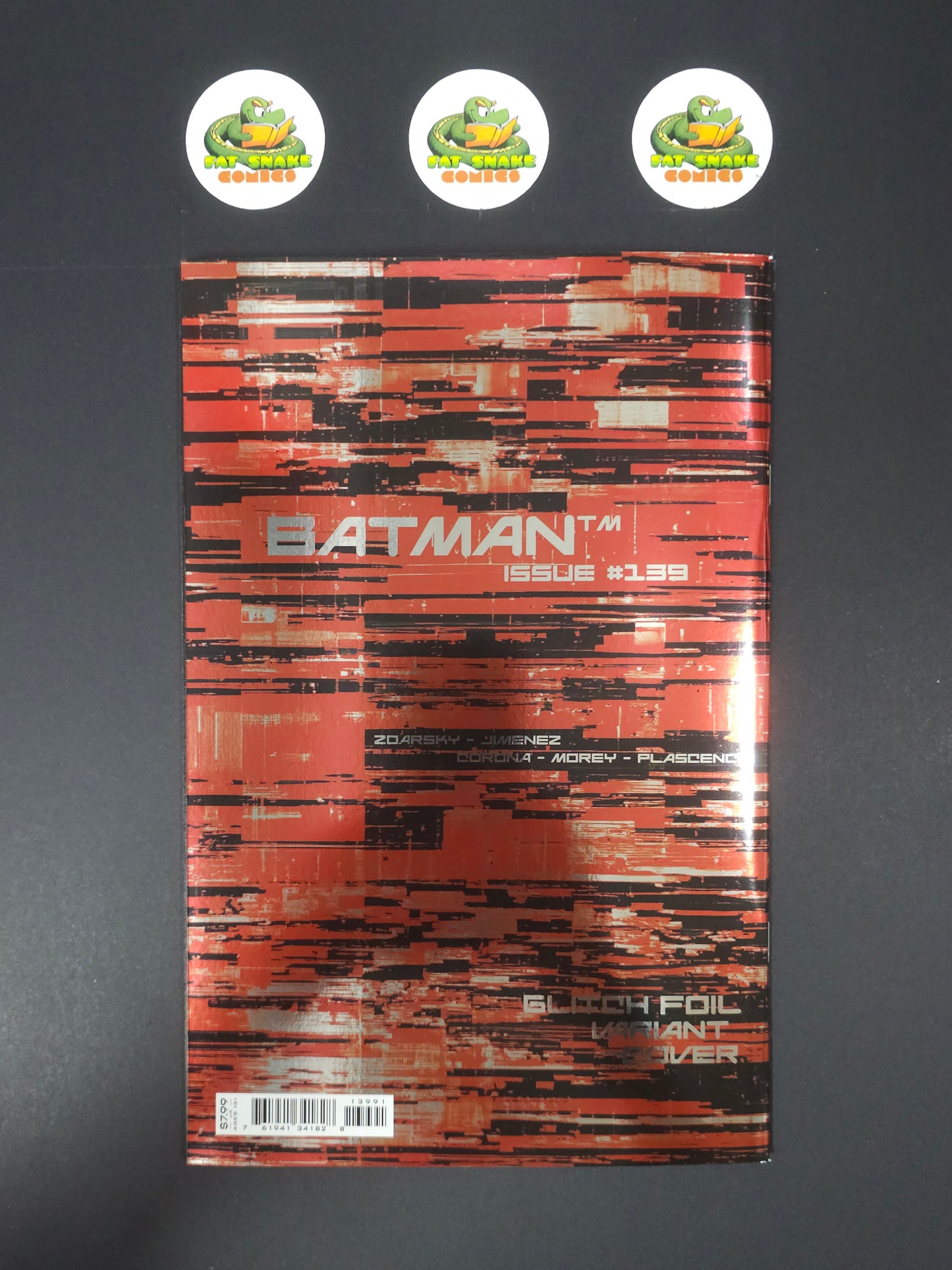 Batman (2024) #139 Bat Symbol Glitch Foil, High Grade