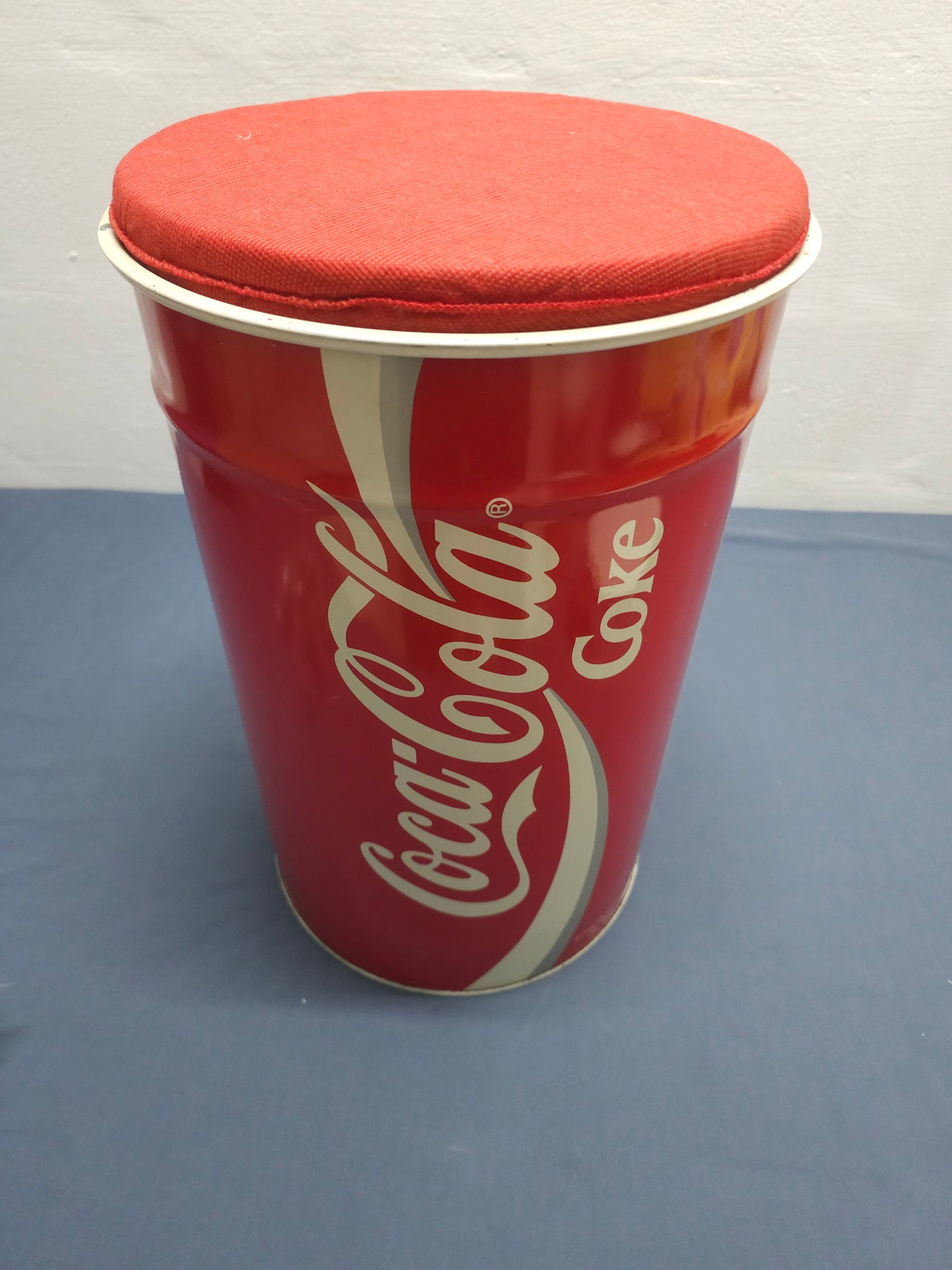 Coca Cola Metal Storage Container cum Stool