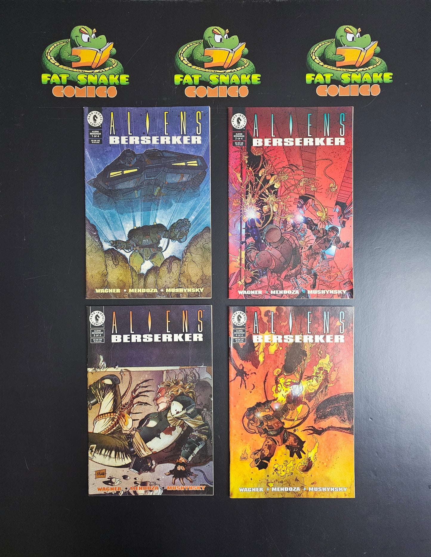 Alien (1995) Berserker Issue 1 to 4 Complete Set
