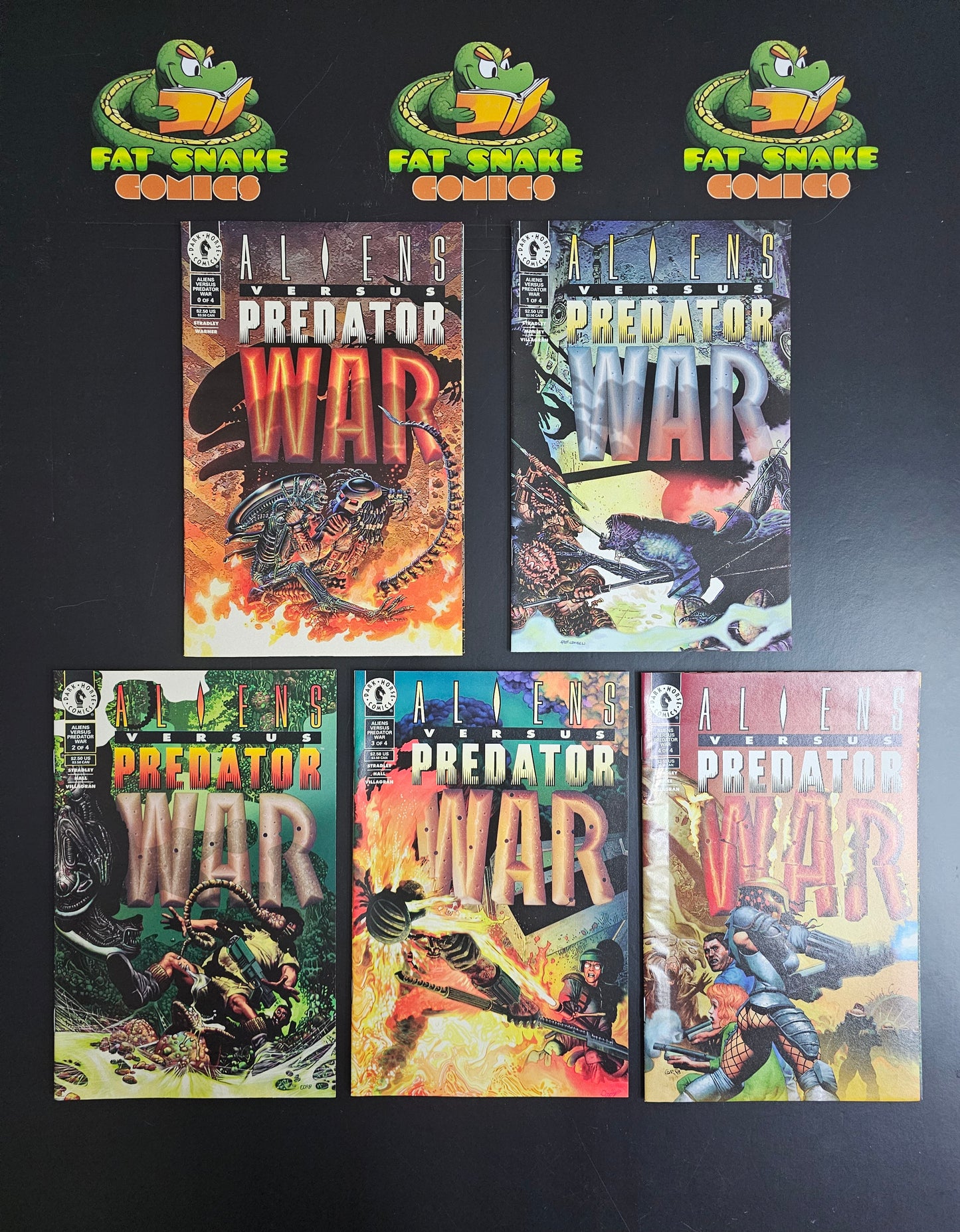 Alien vs Predator: WAR (1995) #0-4 Complete