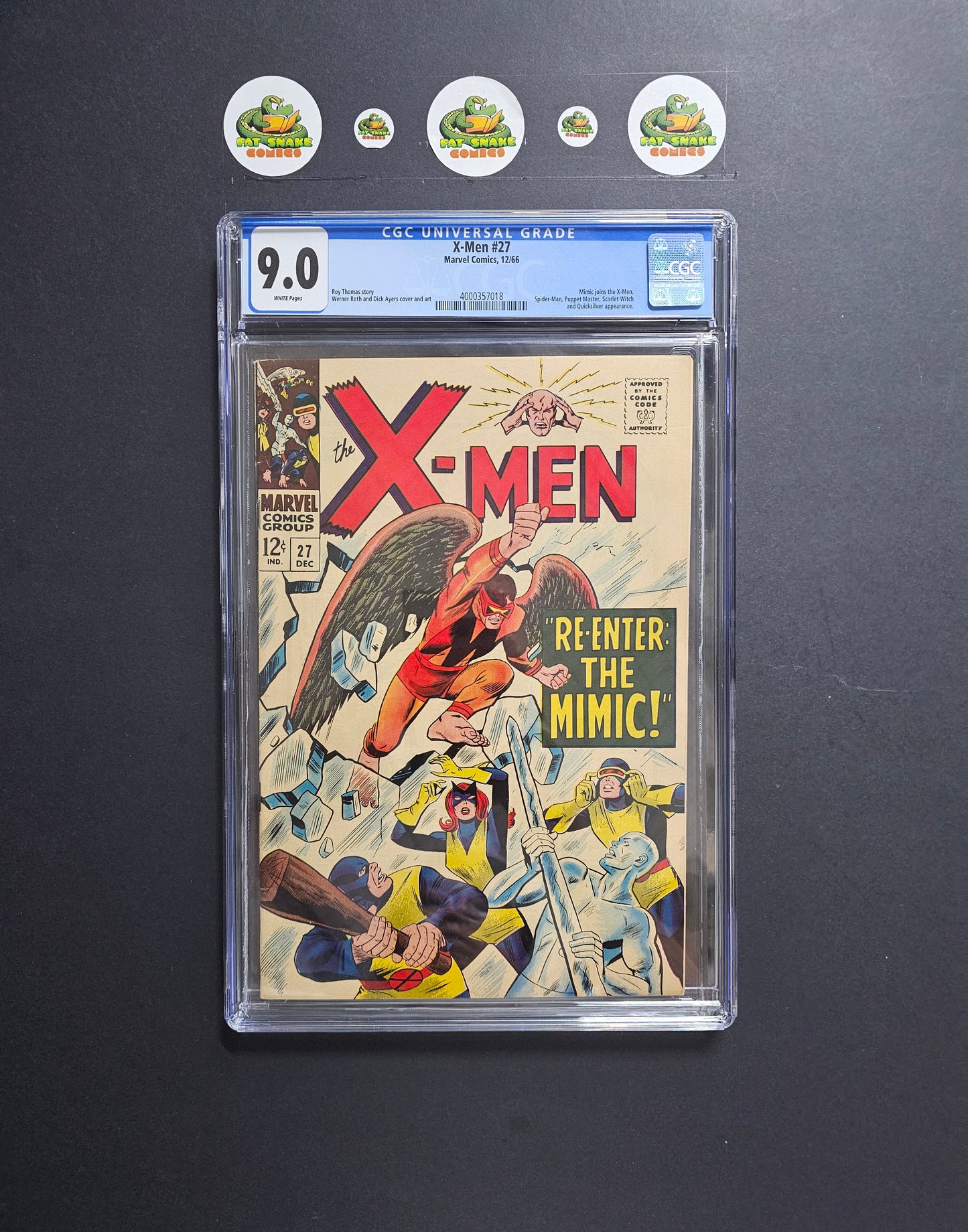 X-Men (1966) #27 CGC 9.0 WP