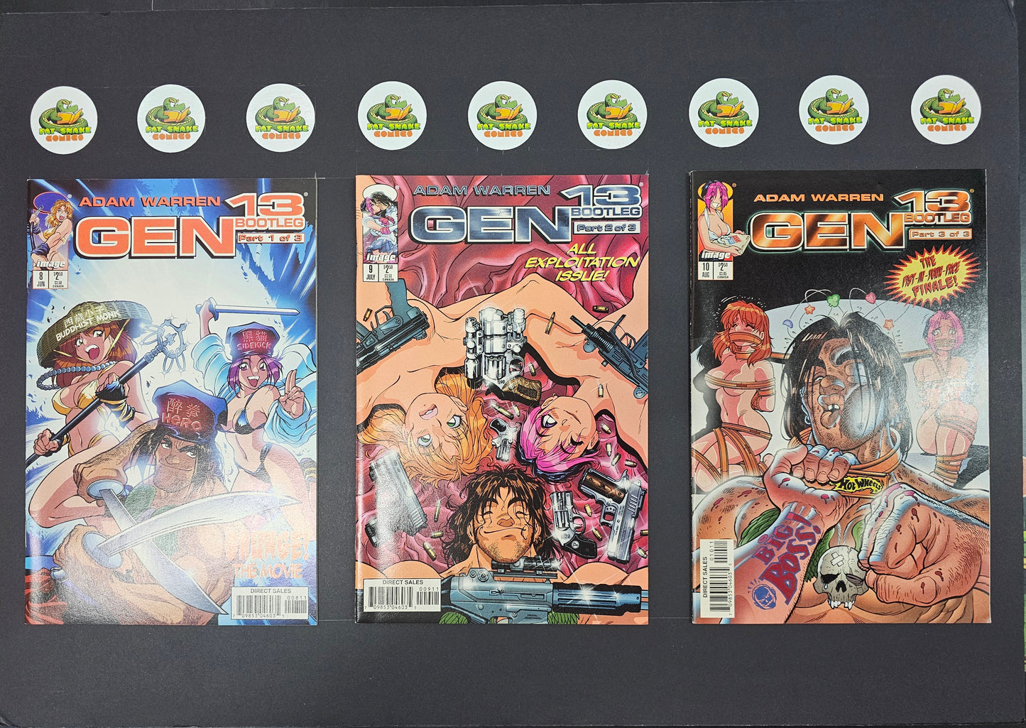 GEN 13 Bootleg (1996) #1 (& Variant) to #10