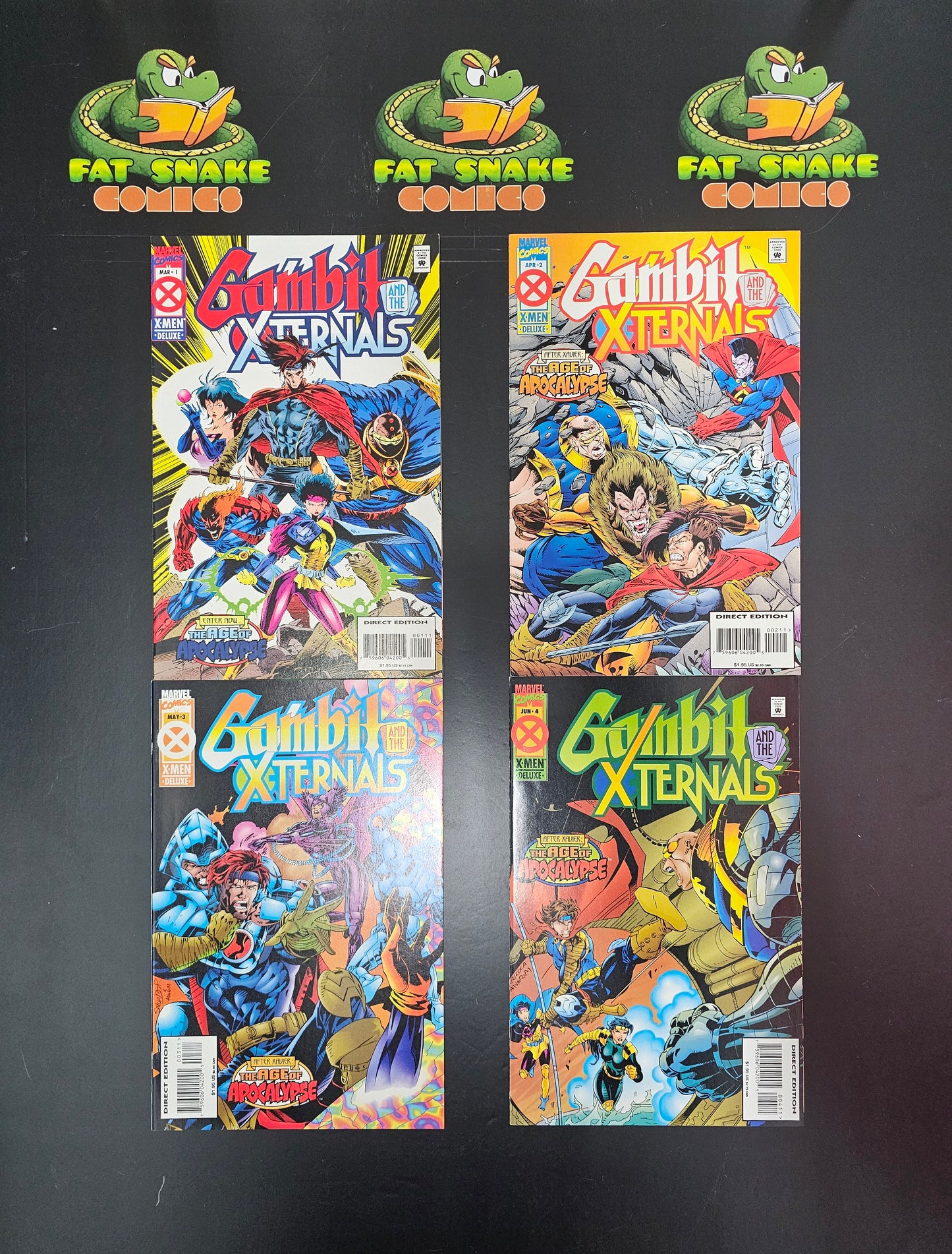 Gambit Xternal (1995) #1 to 4 Complete Run