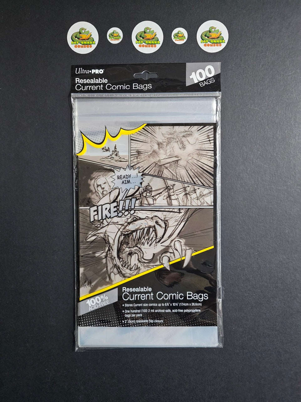 Ultra-Pro 6-7/8" x 10-1/2" Resealable Current Comic Bags