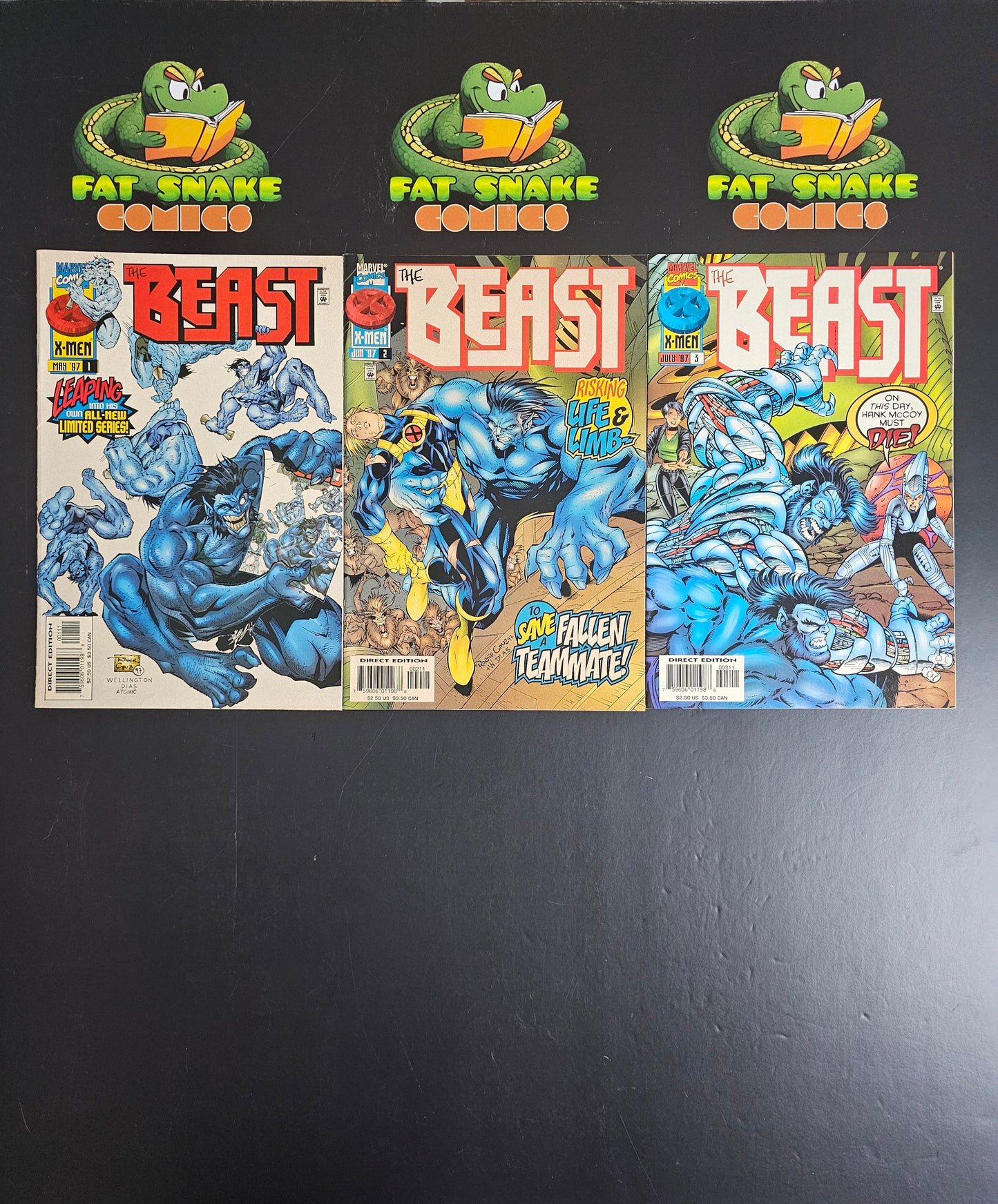 The Beast (1997) #1 to #3 High Grade Mini Series