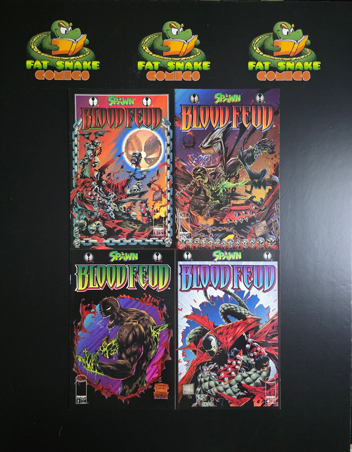 Spawn: Blood Feud (1995) #1 to #4 Complete