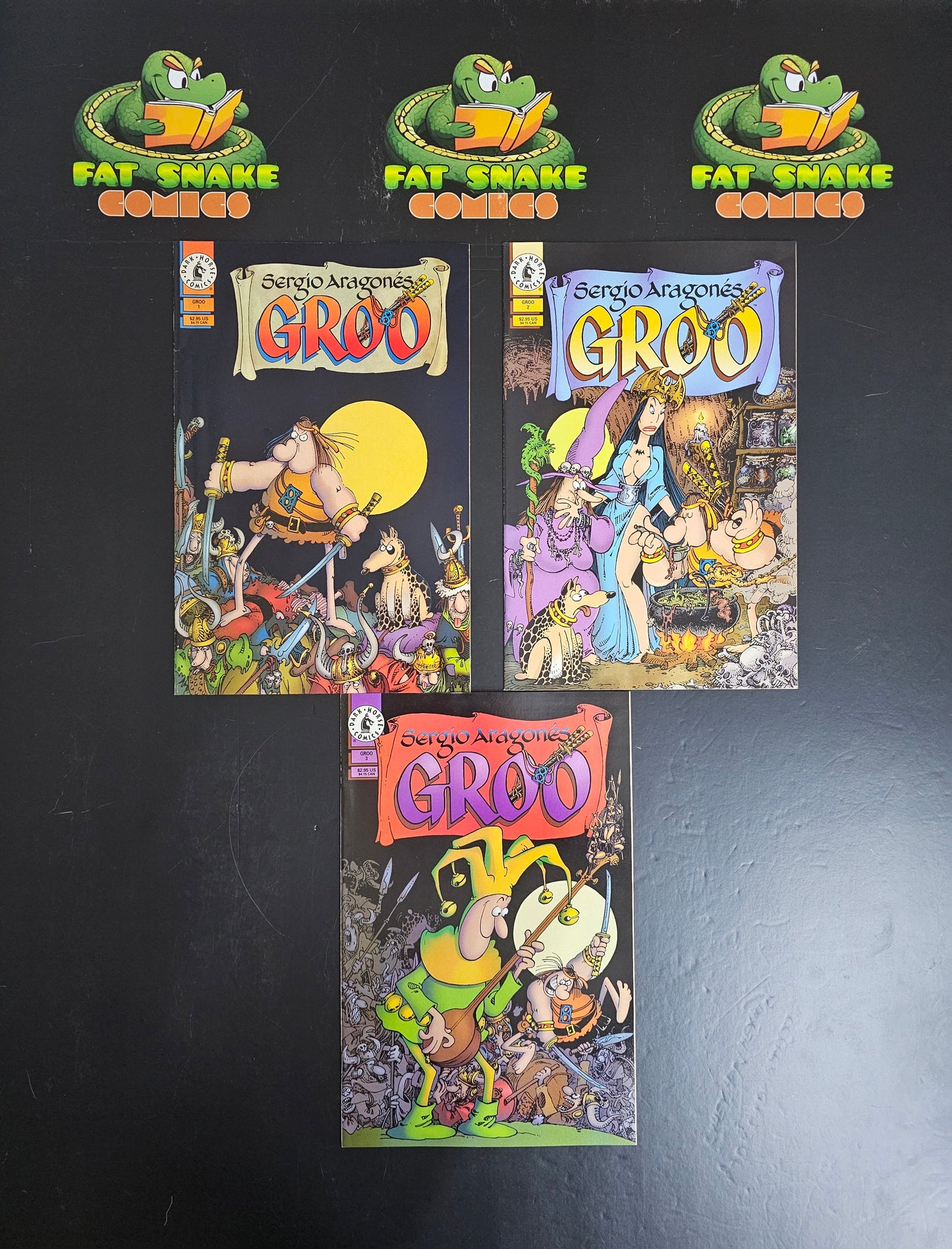 Sergio Aragonés Groo (1998) #1 #2 #3 Complete