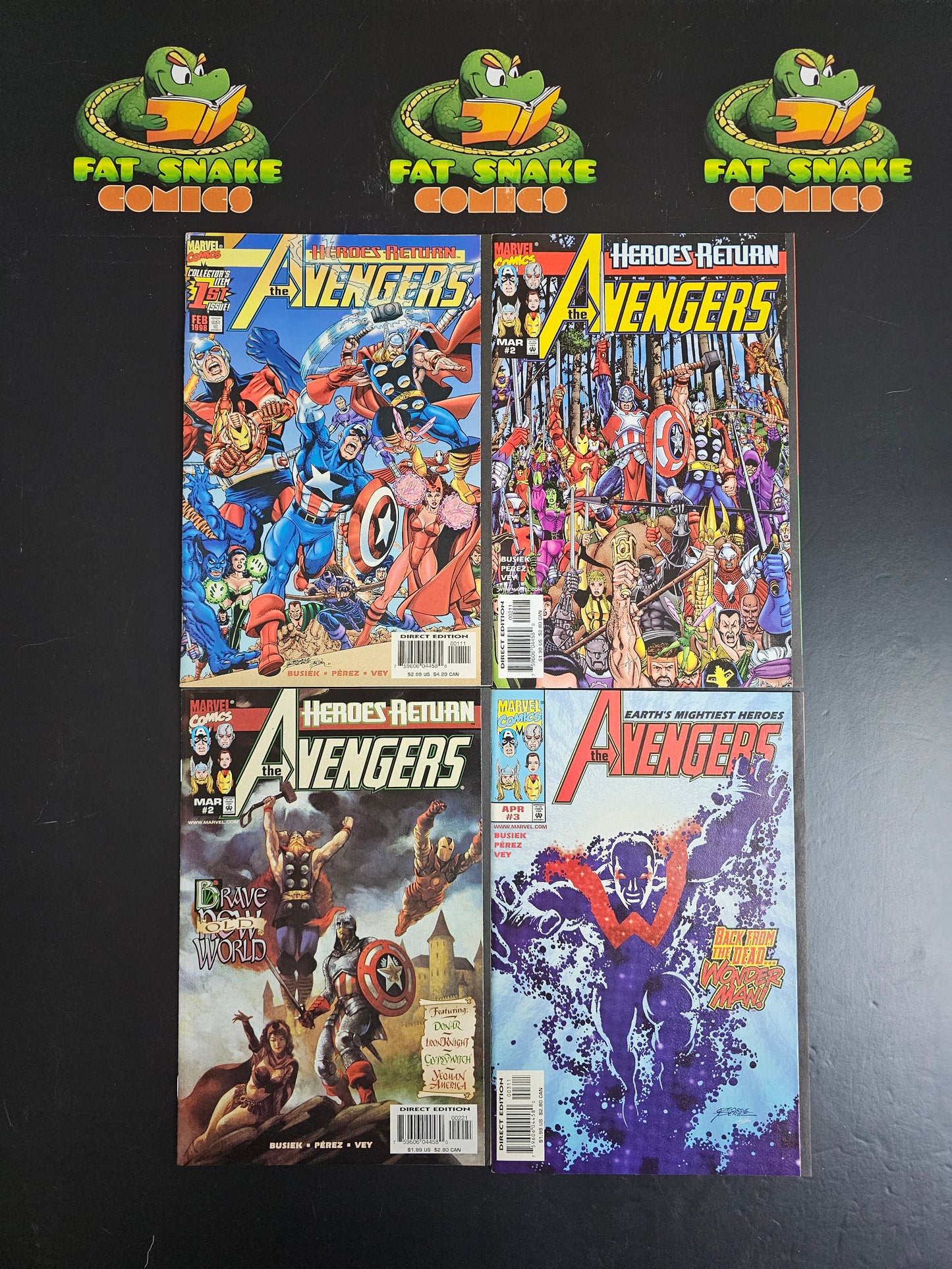 Avengers (1998) #1 to #7 High Grade Bundle