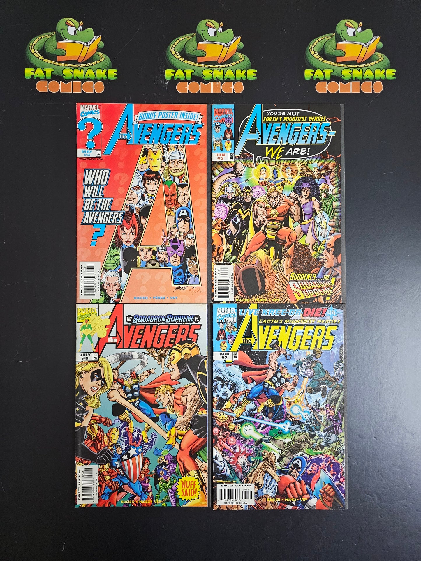 Avengers (1998) #1 to #7 High Grade Bundle