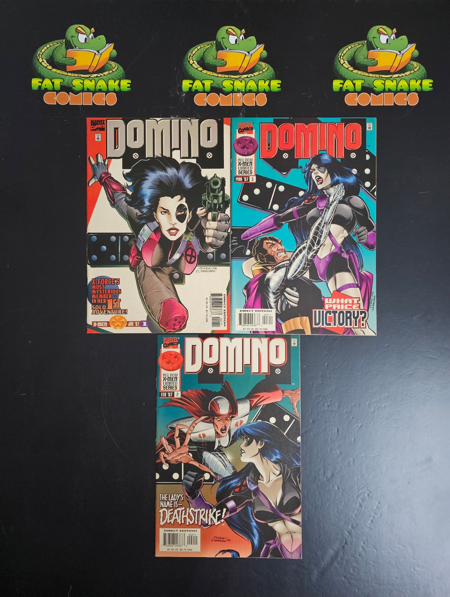 Domino (1997) #1-#3 Complete 1st Domino Solo