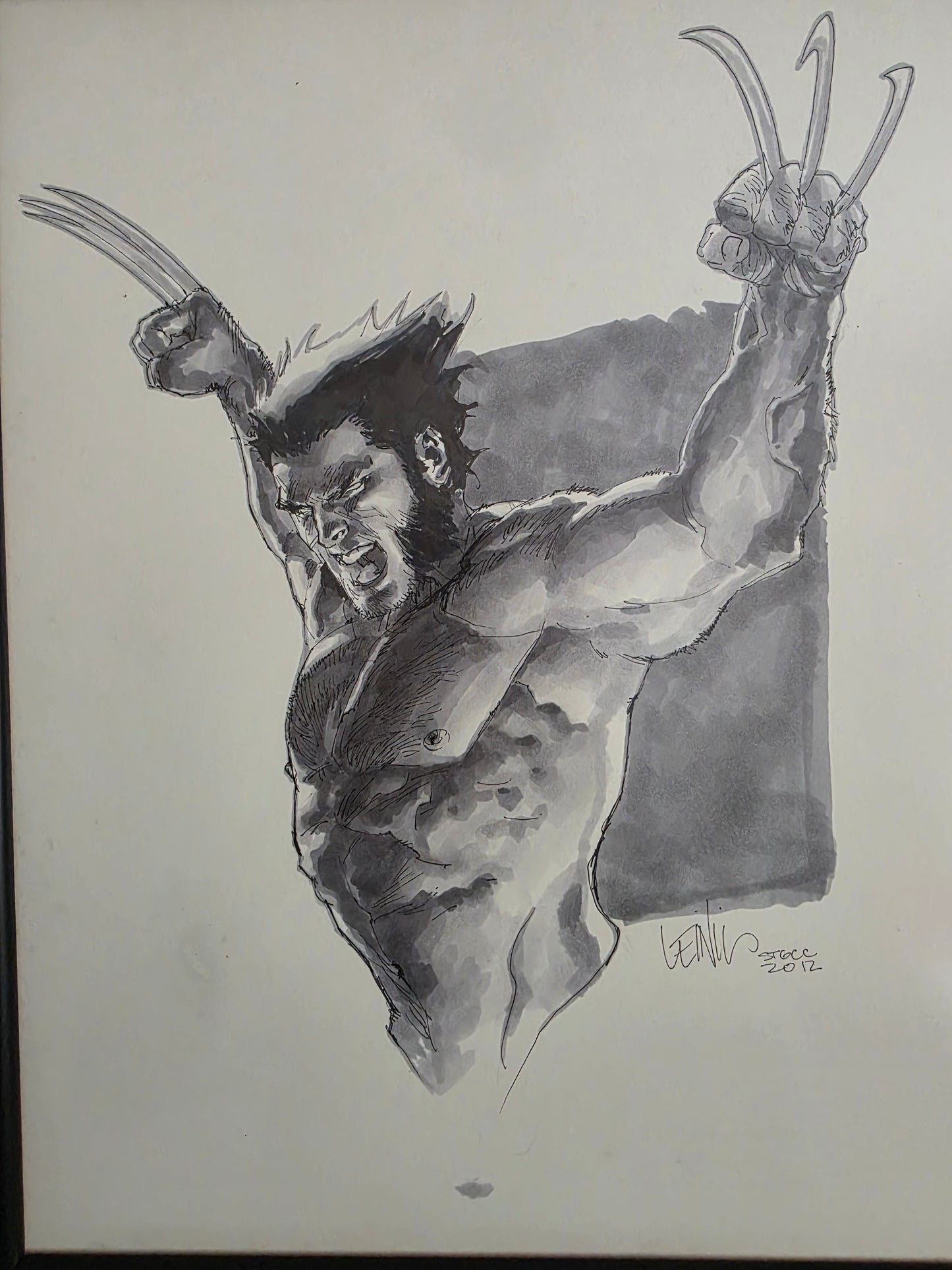Original Wolverine Sketch by Leinil Francis Yu
