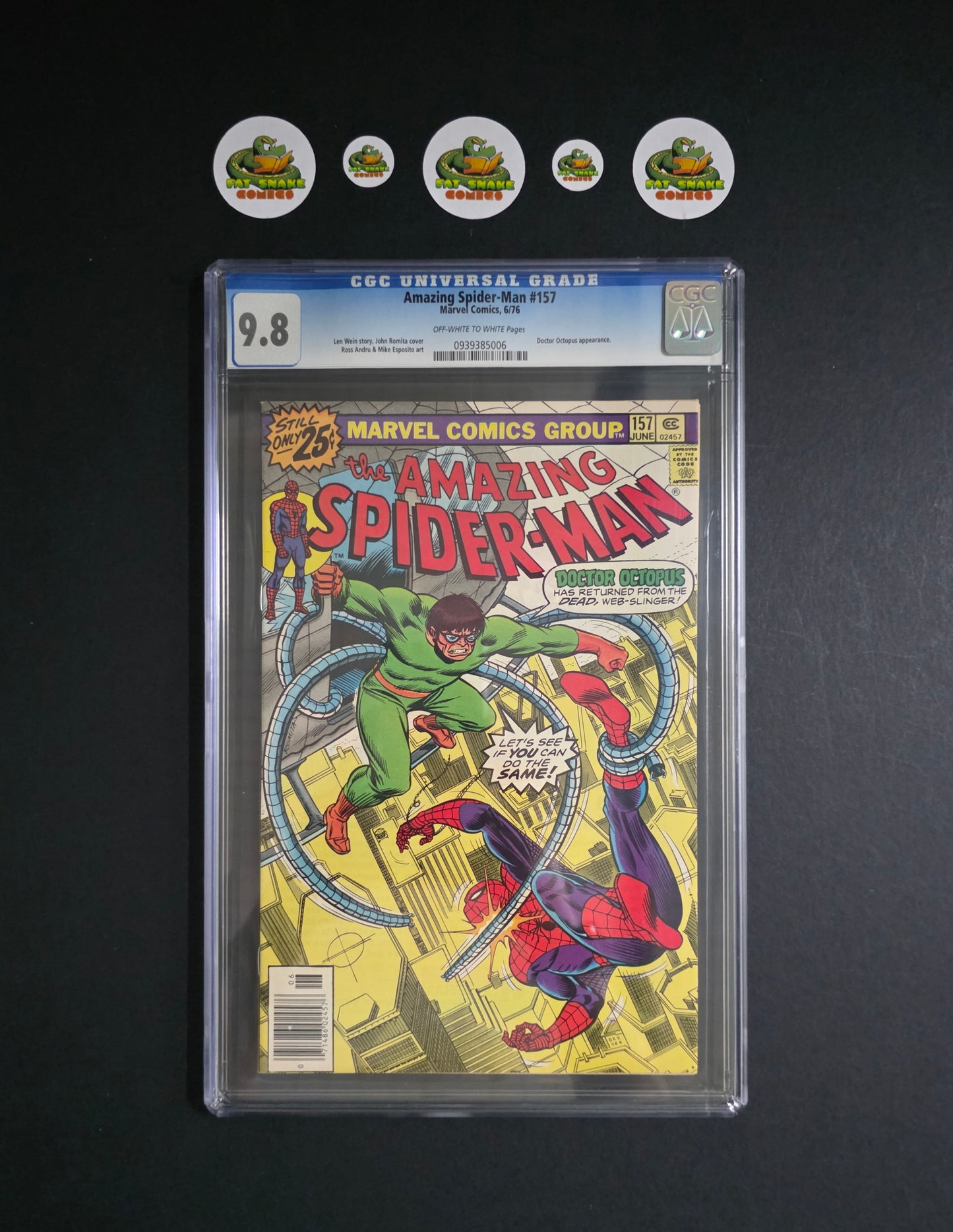 Amazing Spider-Man (1976) #157 CGC 9.8 OWWP