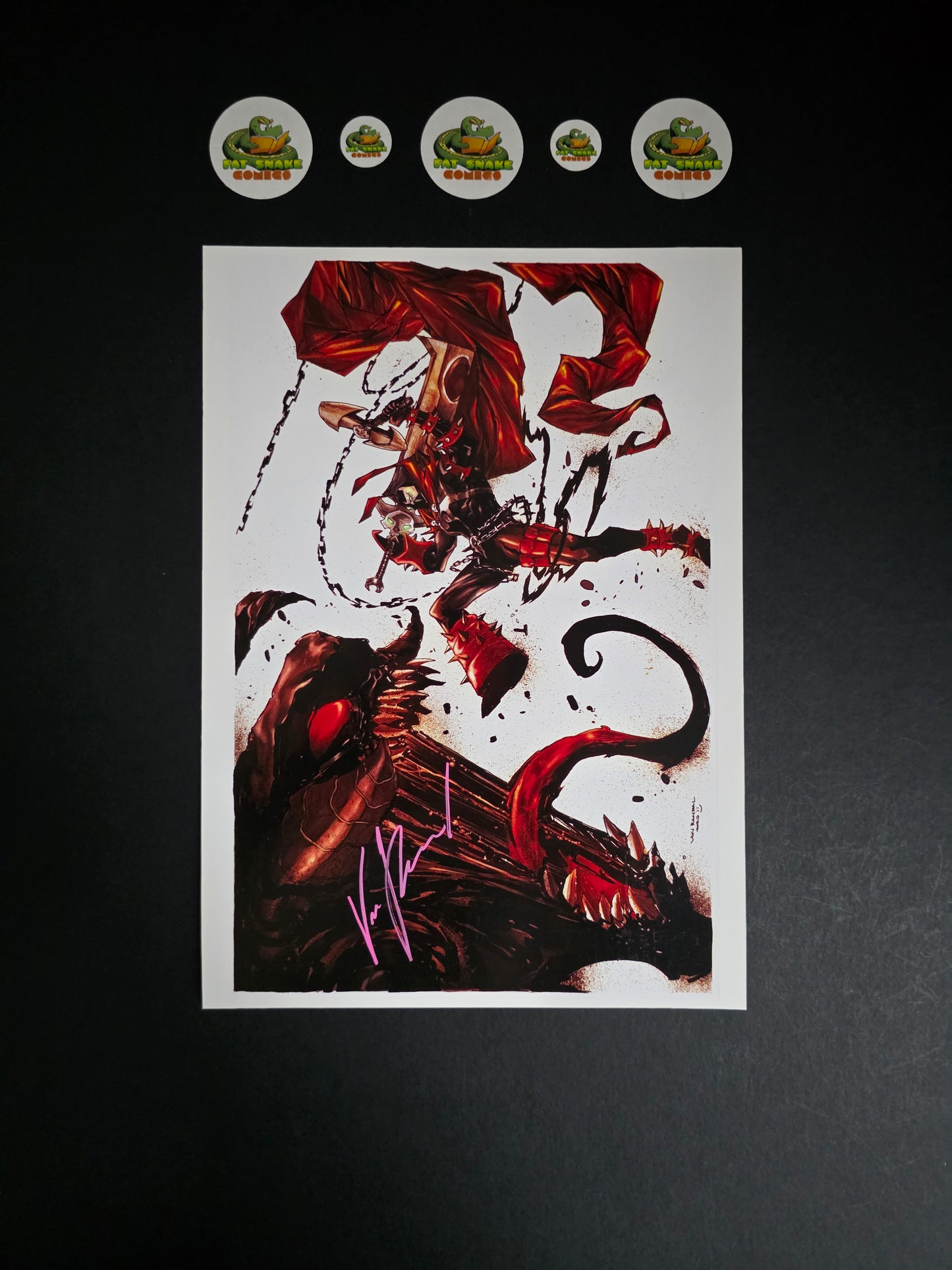 Signed Spawn Art Print x 6 Bundle Von Randal