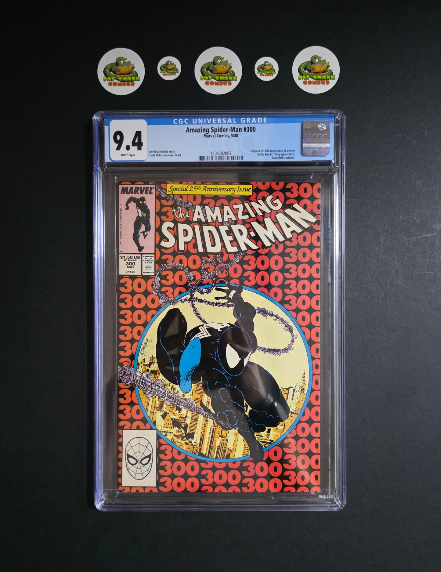 Amazing Spider-Man (Vol.1) #300 CGC 9.4 Origin & 1st Full Appearance of Venom (Eddie Brock)