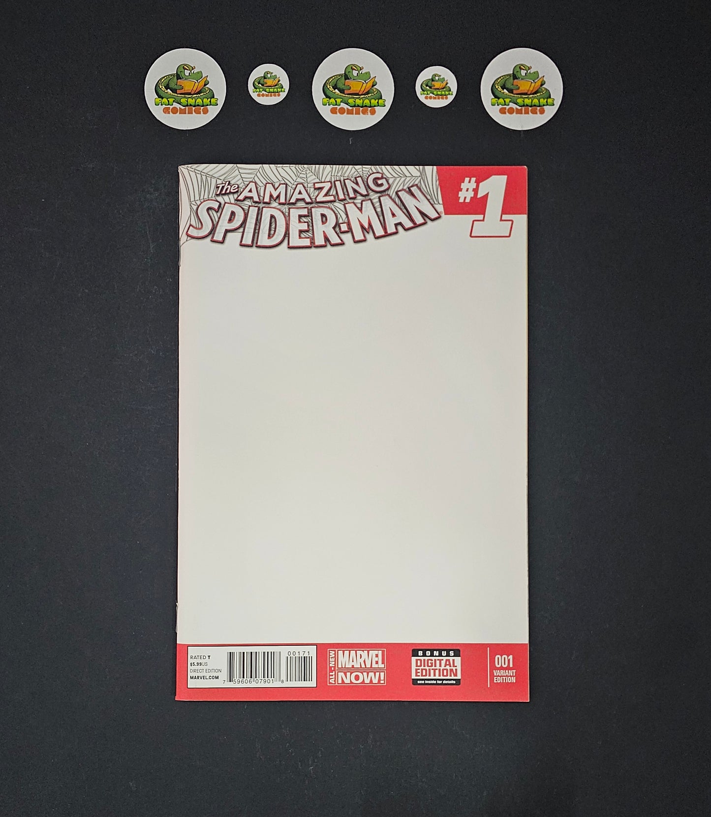 Amazing Spider-Man (2014) #1 High Grade Blank Cover