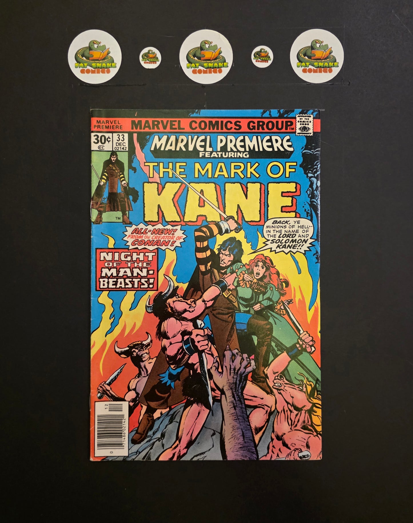 Marvel Premiere (1977) #33 1st Appearance of Solomon Cane