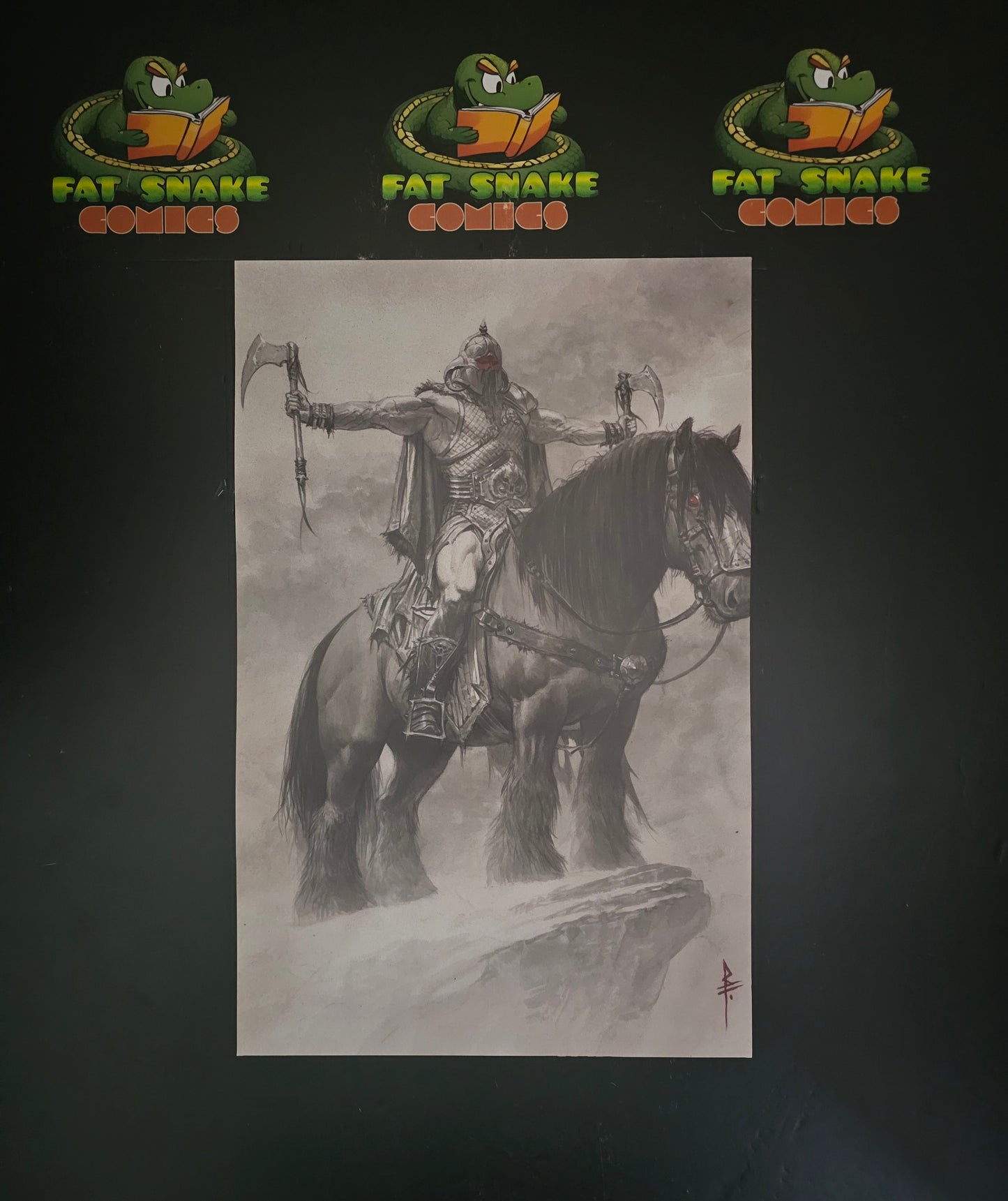 Death Dealer Art Print by Riccardo Federici
