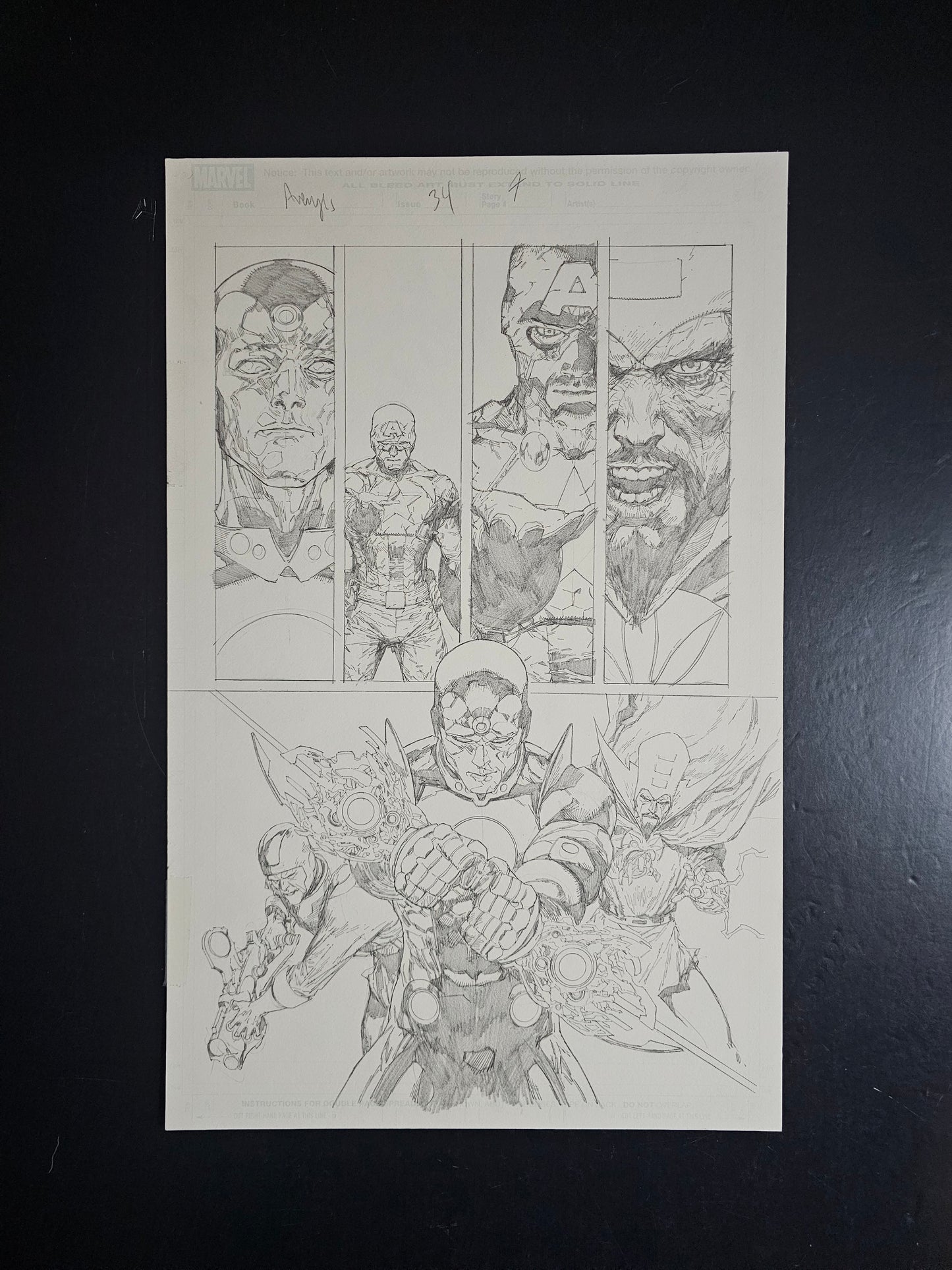 Avengers (2014) #34 Page 4 OA by Leinil Francis Yu