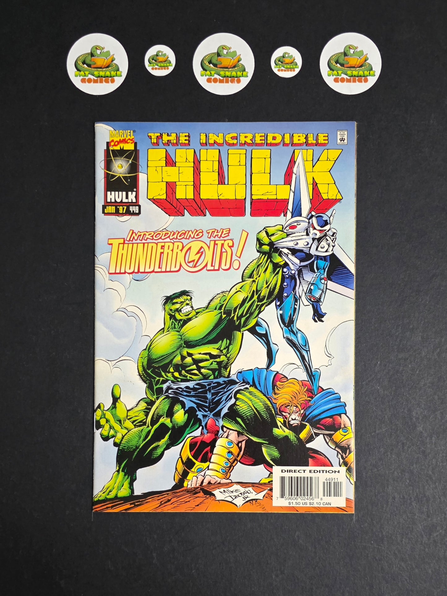 Incredible Hulk (1988) #449 1st Full Appearance of Thunderbolts