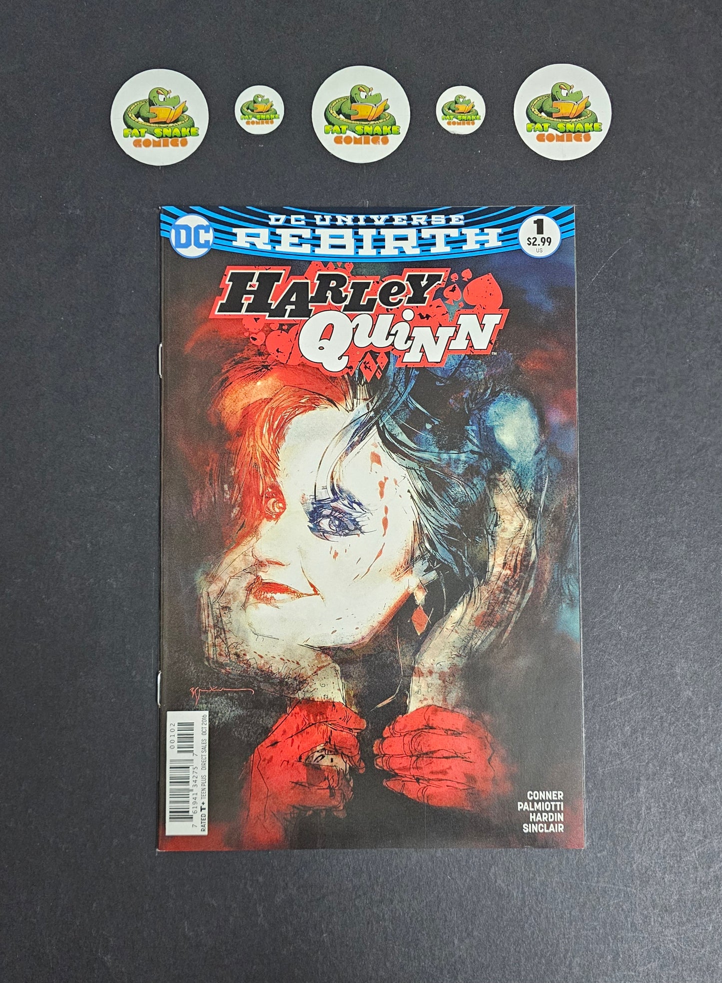 Harley Quinn Rebirth (2016) #1 Higher Grade Sienkiewicz Variant