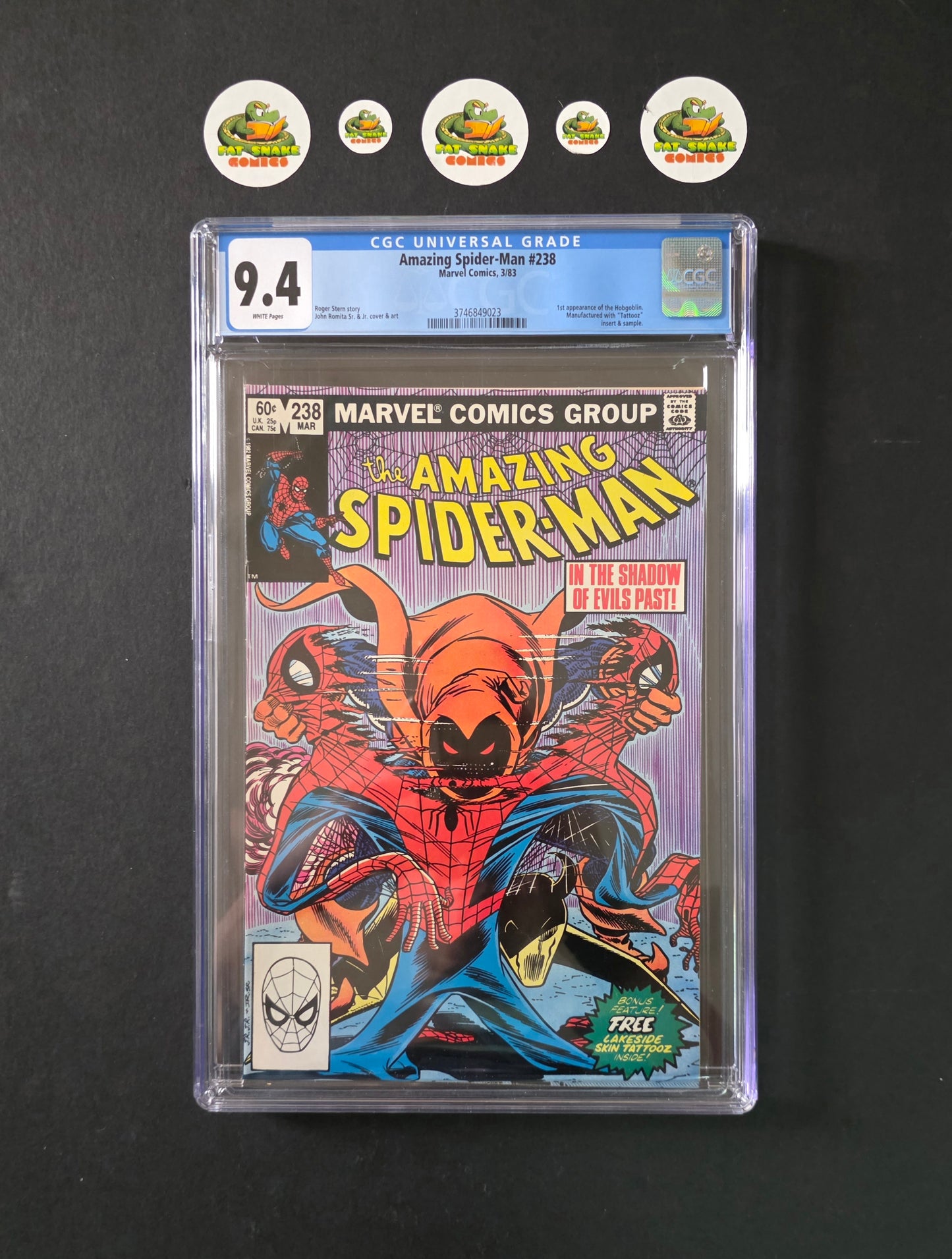Amazing Spider-Man (1983) #238 CGC 9.4 WP 1st Appearance of The Hobgoblin