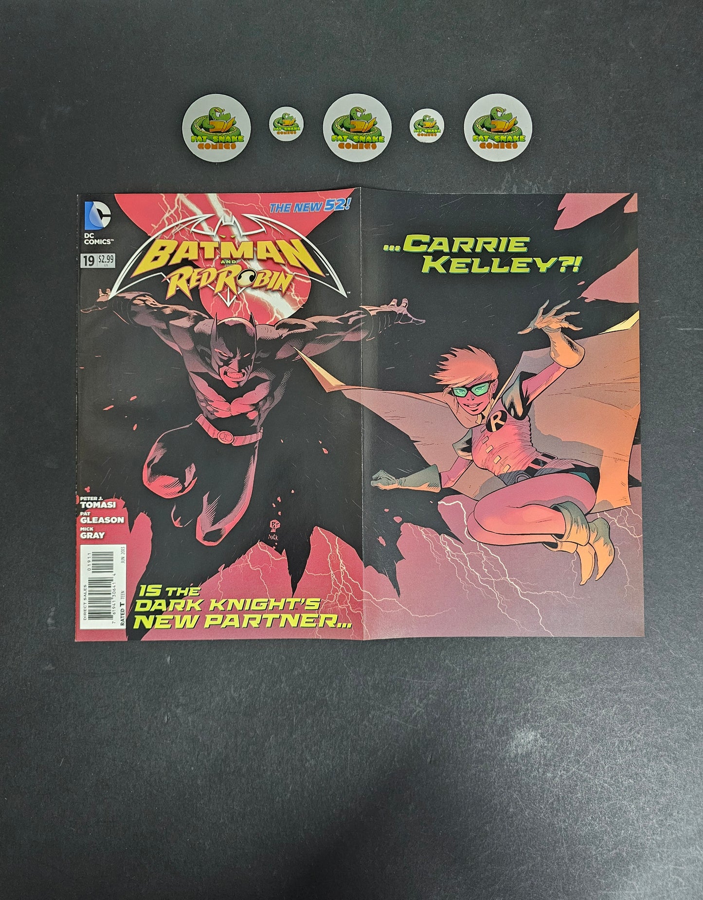 Batman & Robin N52 (2013) #19 1st Appearance of Carrie Kelly as Robin in mainstream