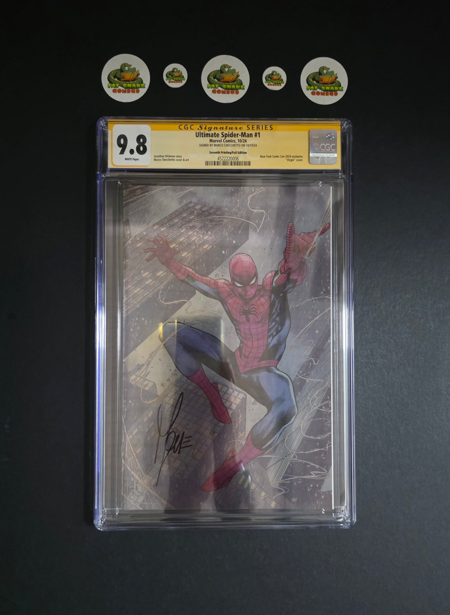 Ultimate Spider-man(2024) #1 CGC 9.8 WP SS Checchetto