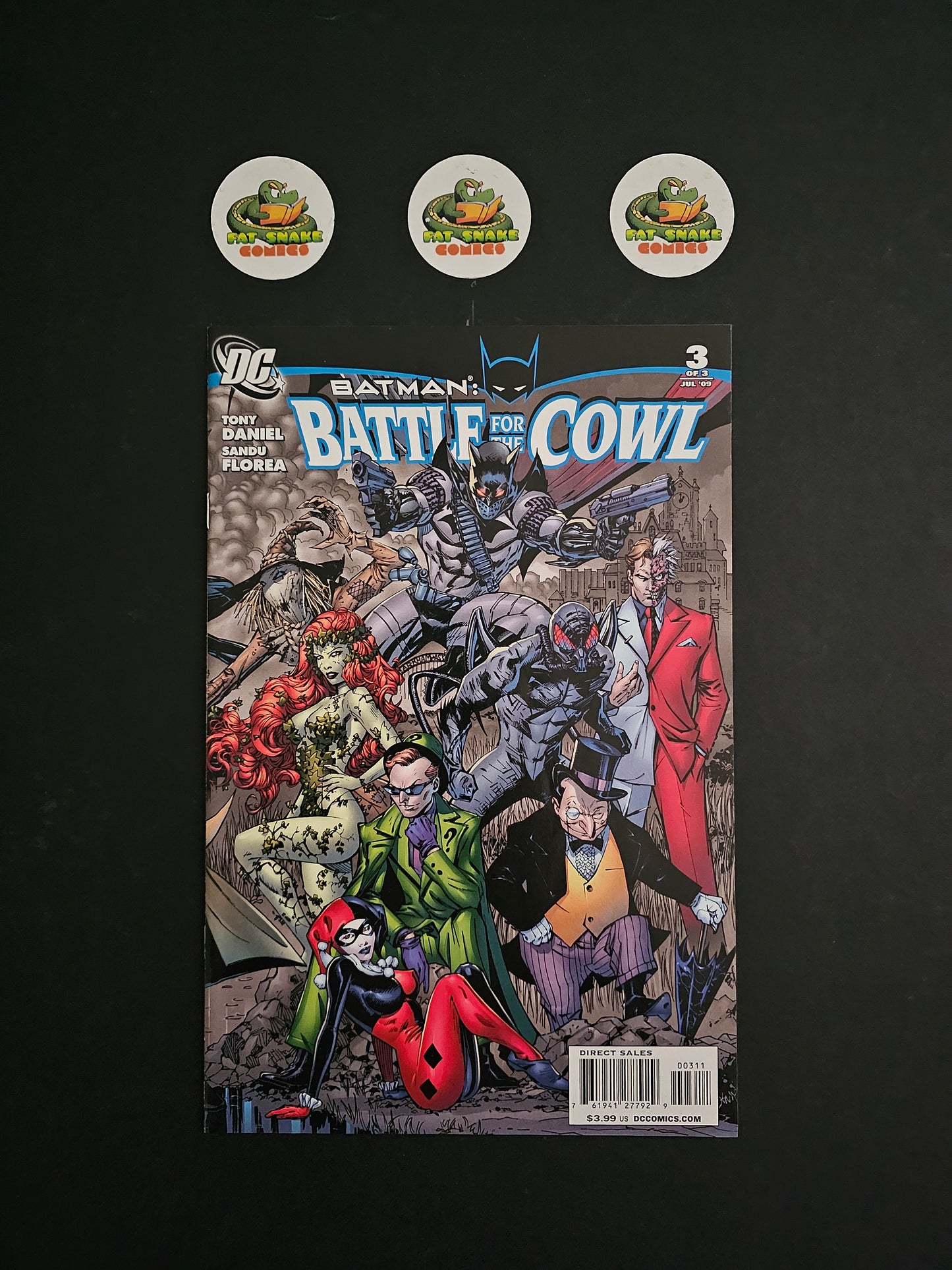 Battle for the Cowl (2009) #1 to #3 1st Appearance of Jeremiah Arkham