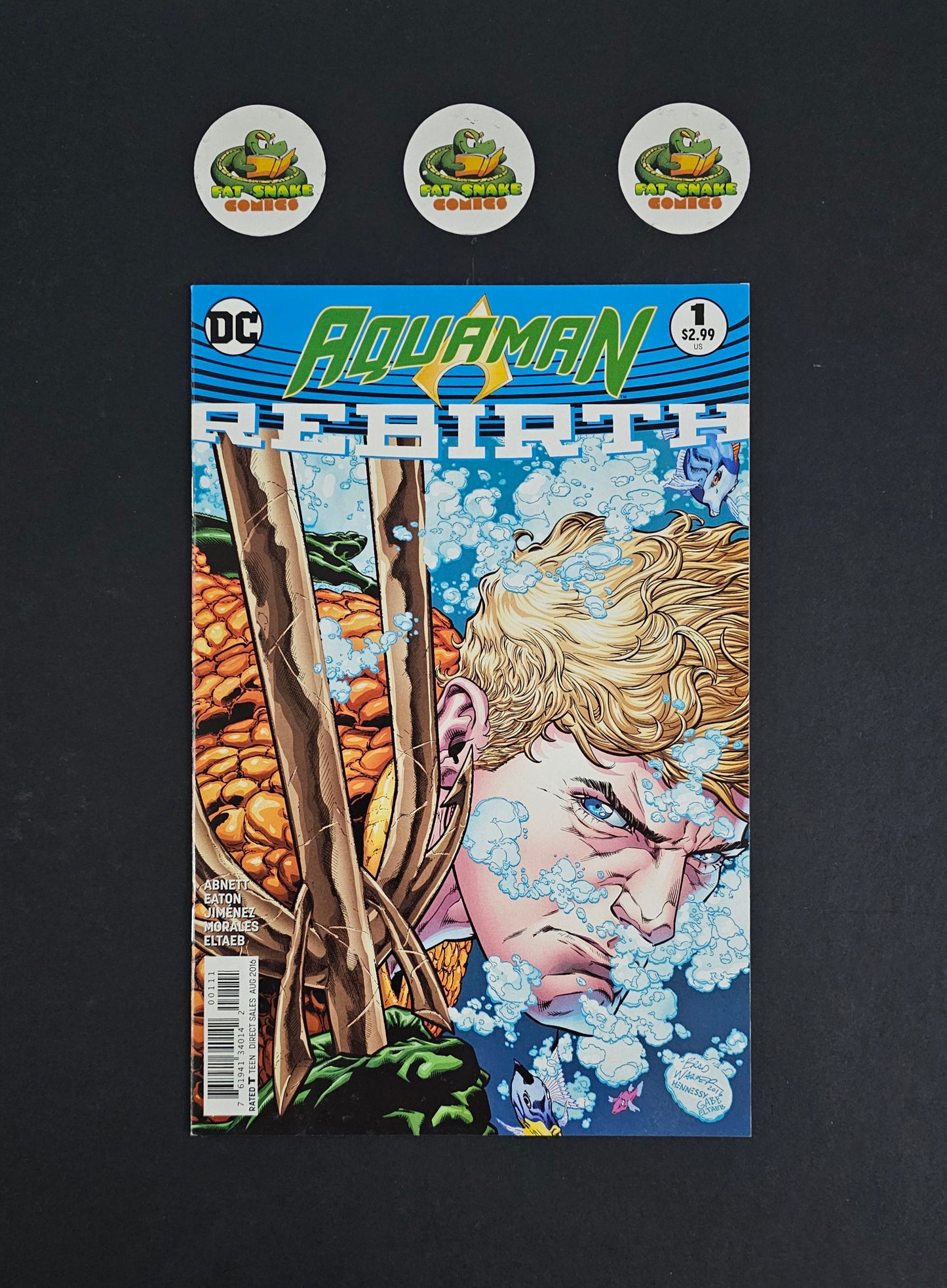 Aquaman Rebirth (2015) #1 1st Corum Rath & 1st Urcell