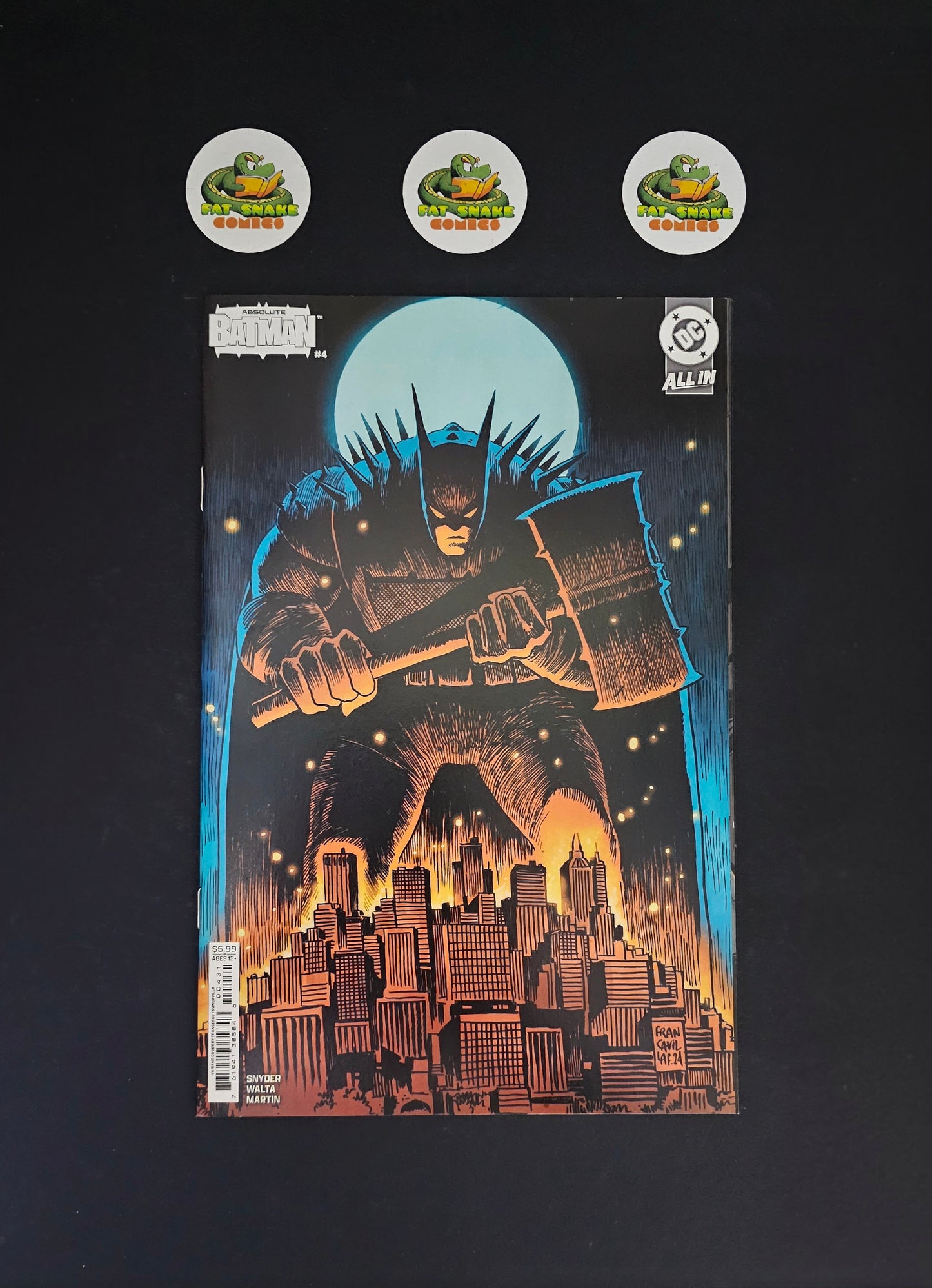 Absolute Batman (2025) #04 High Grade Francesco Francavilla Variant