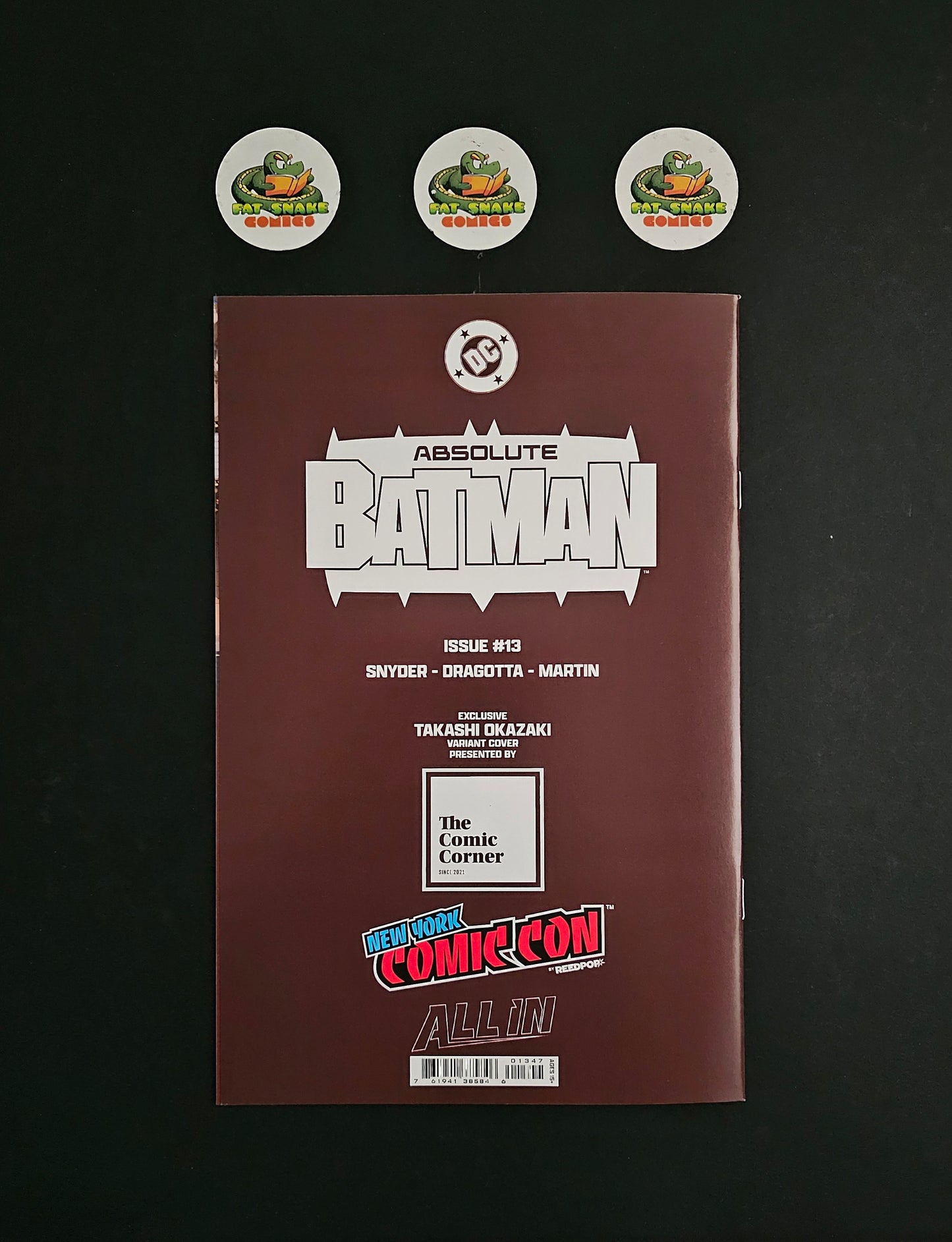 Absolute Batman (2025) #13 HTF Takashi Okazaki NYCC 2025 Exclusive