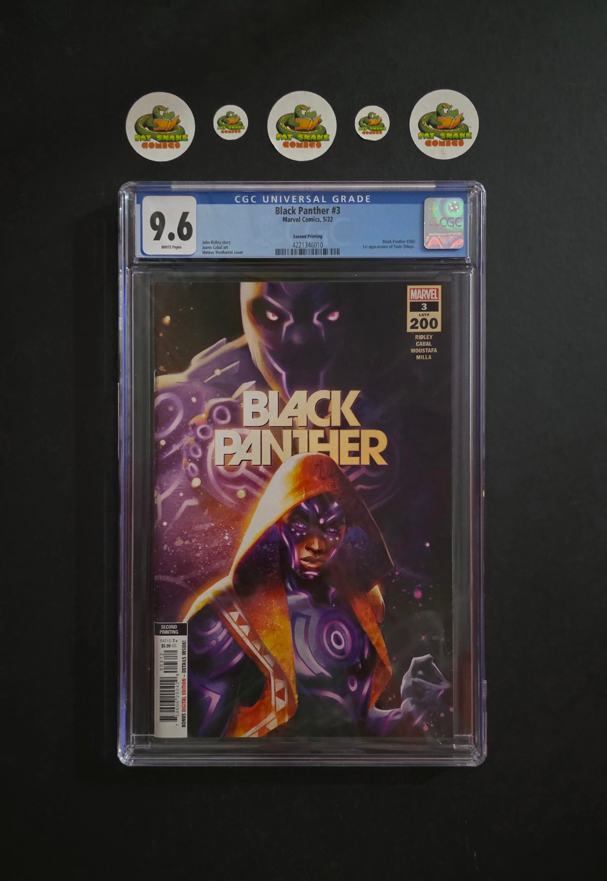 Black Panther (2022) #3 CGC 9.6 WP 1st Appearance of Tosin Oduye