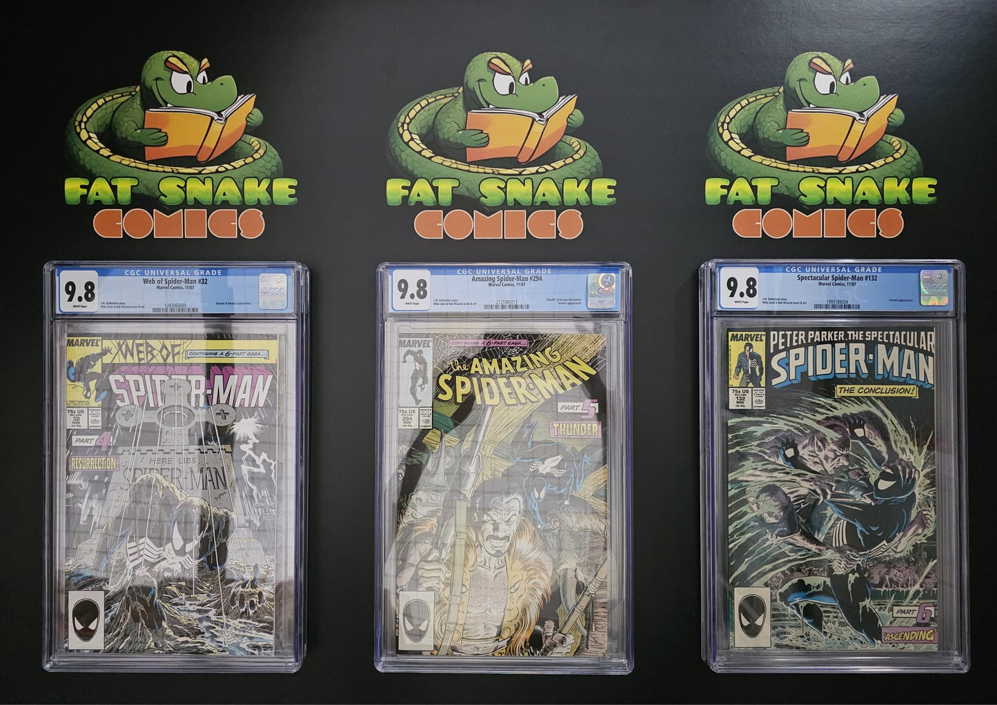 Spider-Man (1987) Kraven's Last Hunt 6-parts Complete CGC 9.8 WP