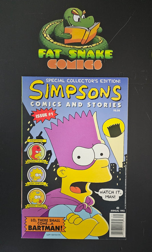Simpson Comics & Stories (1993) #1 1st Comic Appearance of Simpson