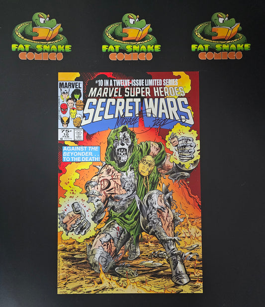 Mike Zeck's Marvel Super-Heroes Secret Wars (1984) #10 Signed Colored Print