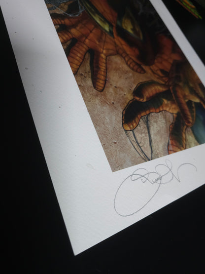 Simone Bianchi's Spider-man Signed Colored Art Print