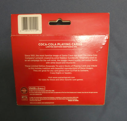 Coca Cola Playing Cards with Tin Container