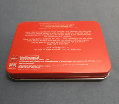 Coca Cola Playing Cards with Tin Container