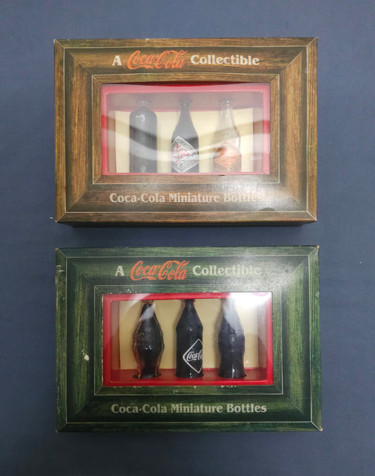 Coca Cola: 2 set of Miniature Coca-Cola bottles