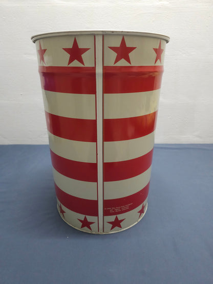 Coca Cola White Metal Storage Container cum Stool
