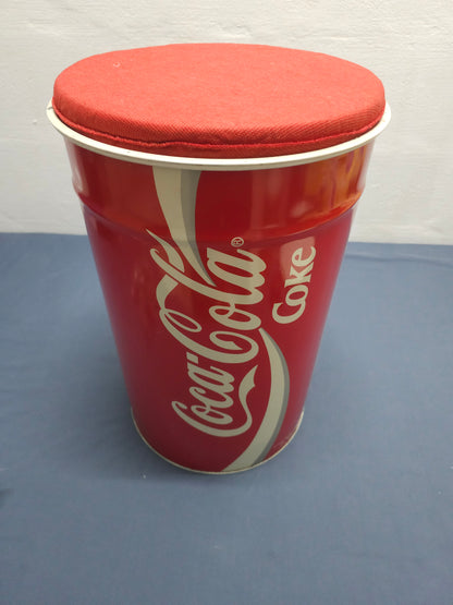 Coca Cola Metal Storage Container cum Stool