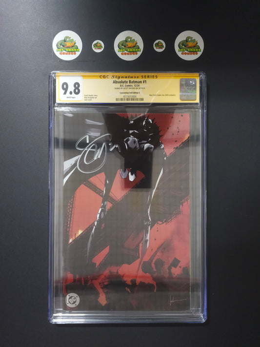 Absolute Batman #01 CGC 9.8 WP Signed by Scott Synder