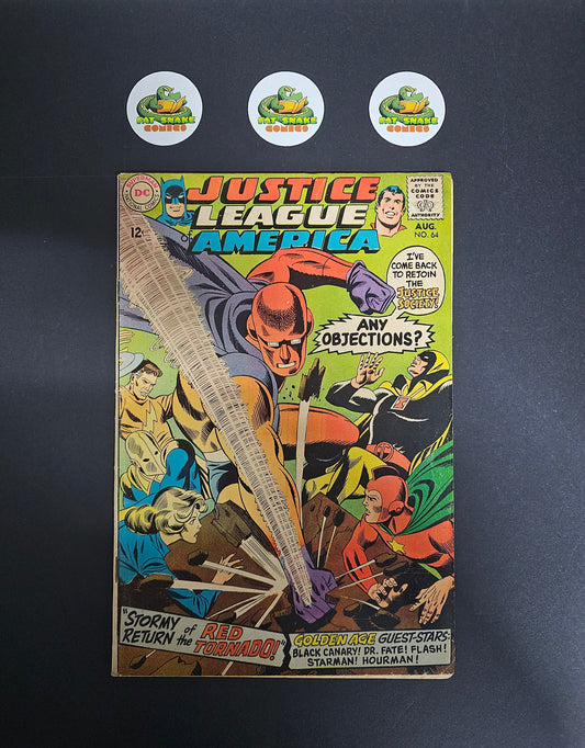 Justice League of America (1968) #64 1st SA Red Tornado