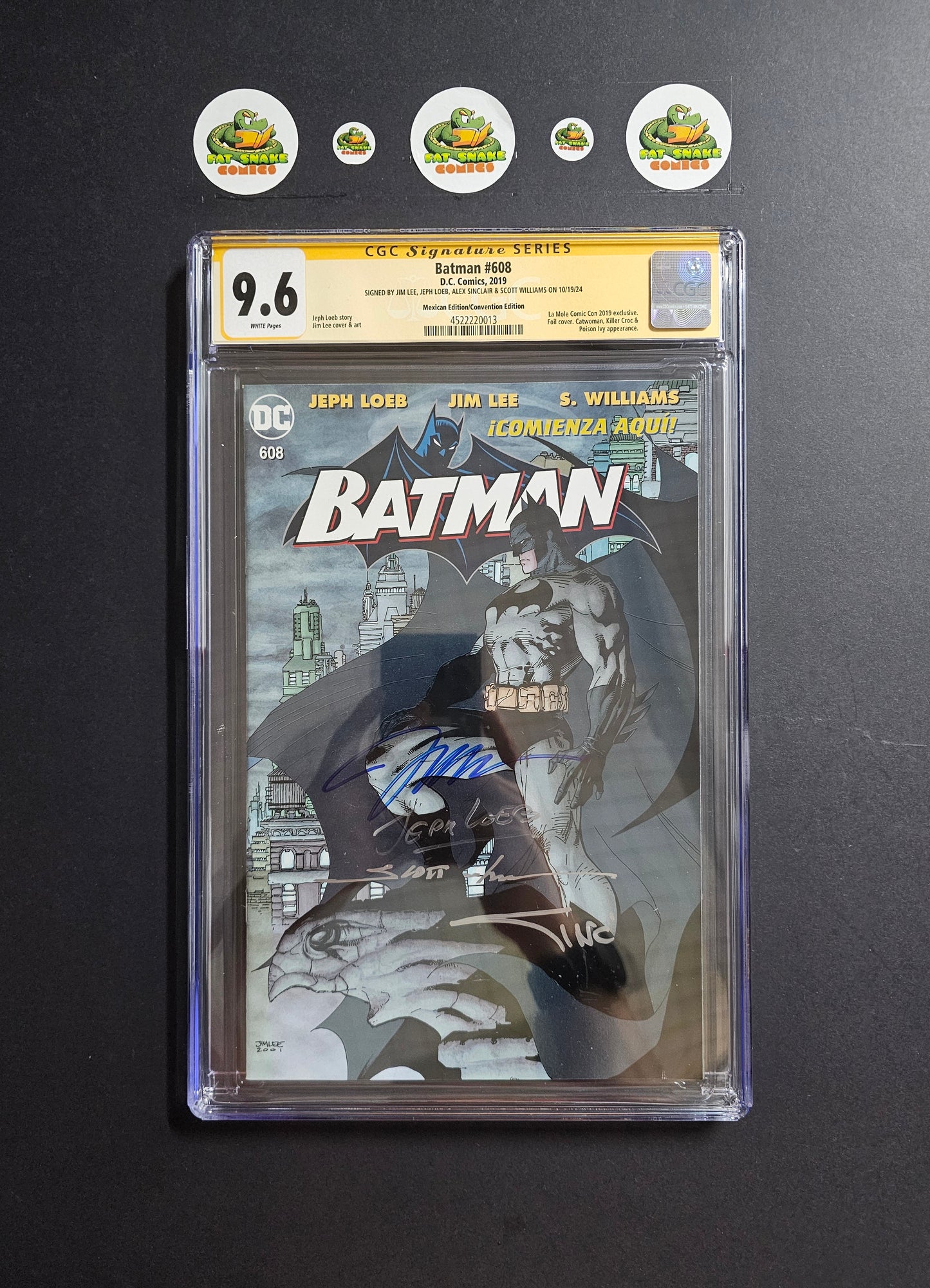 Batman (2019) #608 Mexican La Mole 2019 Con Exclusive CGC 9.6 SS x4