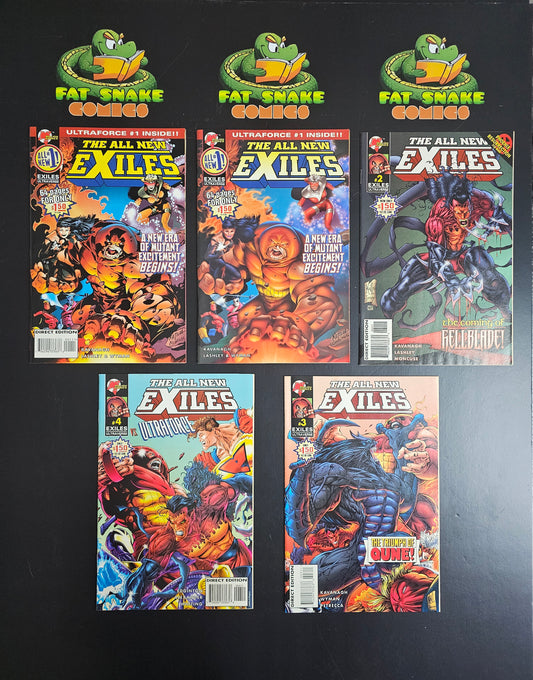 The All New Exiles (1995) Set of 5 comics