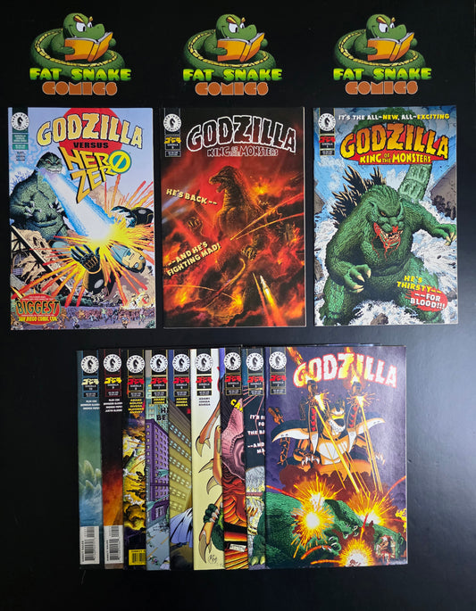Godzilla King of the Monster (1995) #0-10 plus Godzilla vs Hero Zero